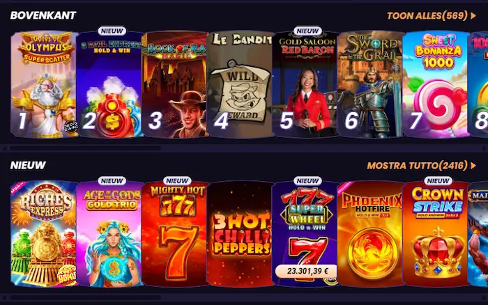 Funbet Casino spel